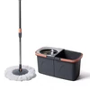 Kép 1/4 - Spin Mop forgófejes felmosószett (vödör + nyél + acél facsaró + 2 mop)
