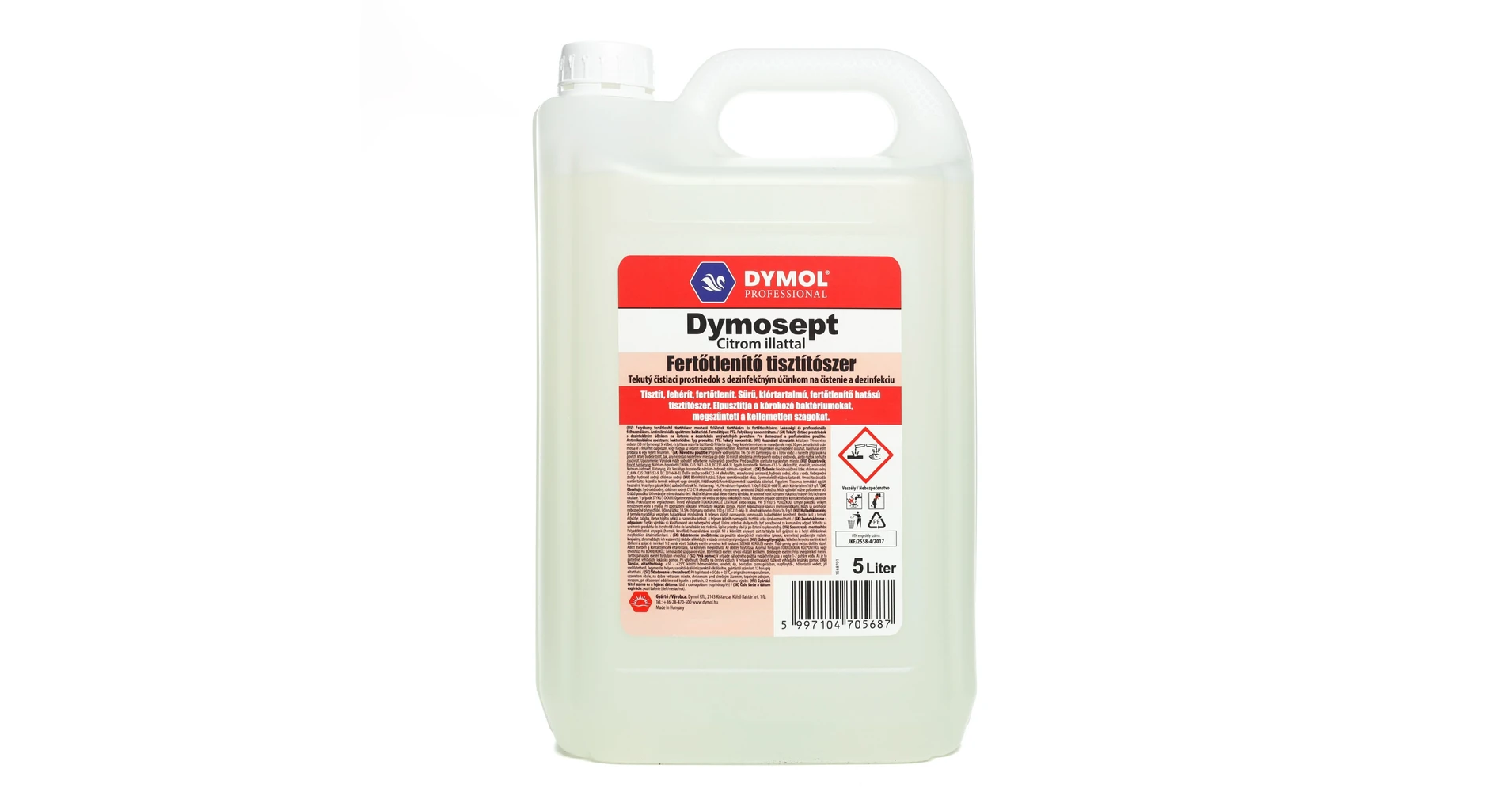 Dymosept fertőtlenítő tisztítószer citrom 5000 ml - Dymol Professional ...