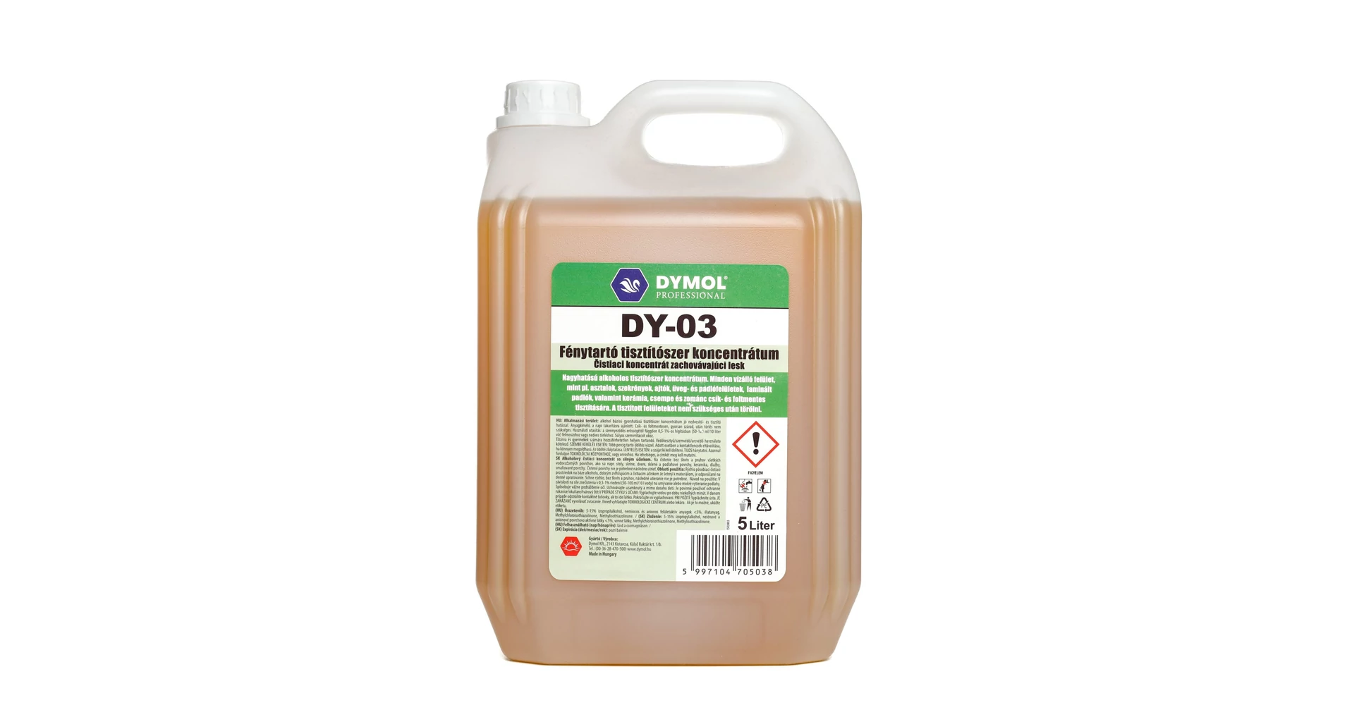 Dymol Professional DY-03 Fénytartó tisztítószer koncentrátum 5 liter ...
