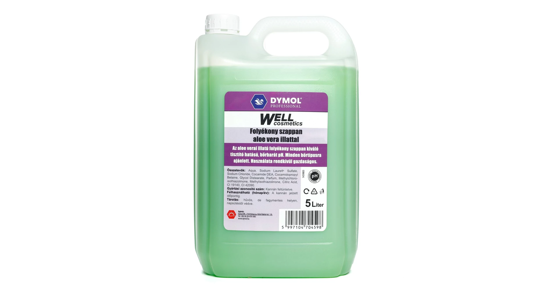 Dymol Professional Well folykony szappan aloe vera illat 5 liter - Dymol  Professional - Gastro Papr Webruhz