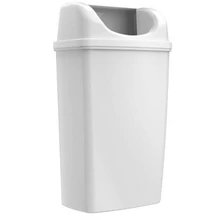 Nyitott és levehető fedeles szemetes
