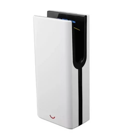 Kézszárító légpengés, kézbedugós, ABS fehér, fekete belsővel, szénkefe nélküli motorral 1750W 