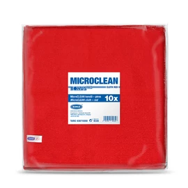 BonusPRO  MicroCLEAN mikroszálas kendő 10 db/csomag (PIROS)