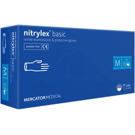 MERCATOR NITRYLEX CLASSIC nitril kesztyű kék púdermentes 100 db