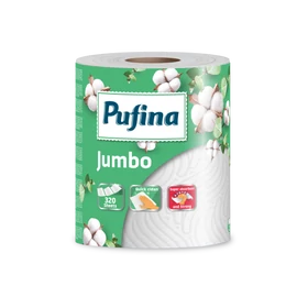 PUFINA Jumbo papírtörlő 1 tekercs 320 lap 2 rétegű