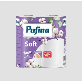 PUFINA Soft papírtörlő 2 tekercs 2 rétegű 50 lap