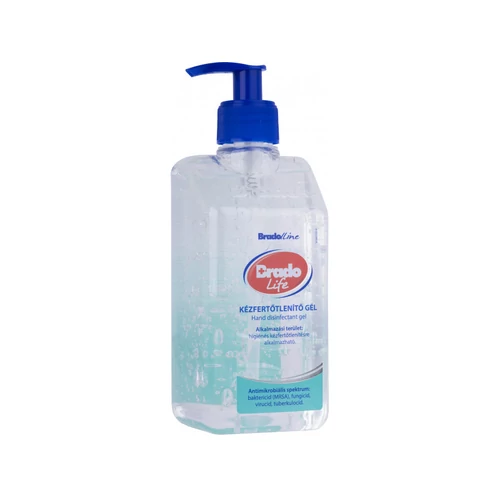 Bradolife kézfertőtlenítő gél pumpás 500ml 
