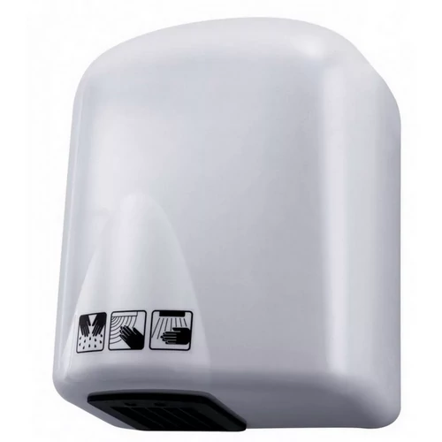 Kézszárító, ABS műanyag, fehér, 1650W