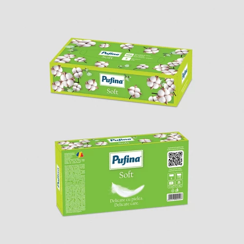 PUFINA kozmetikai kendő 2 réteg 100 lap
