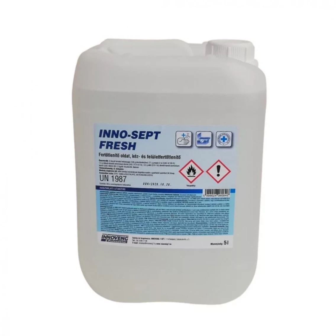 Inno-Sept Fresh kéz- és felületfertőtlenítő oldat 5L 