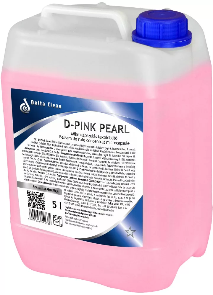 D-Pink Pearl 5l - Mikrokapszulás textilöblítő