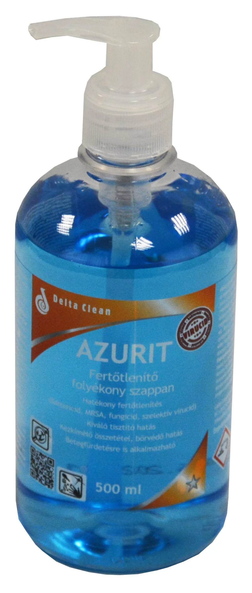 Azurit 500ml - Fertőtlenítő folyékony szappan  12x500ml (pumpás)