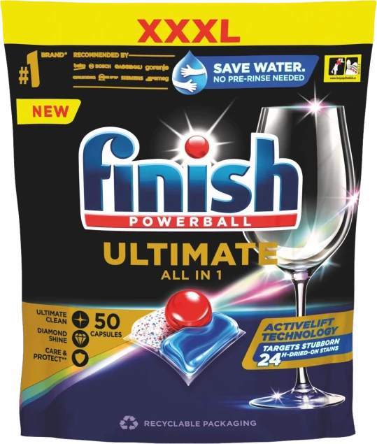 Finish Powerball Ultimate mosogató tabletta 50 db regular