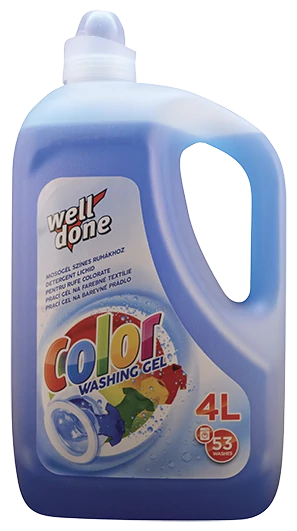 Well Done Fine mosógél színes ruhákhoz – Color 4 liter
