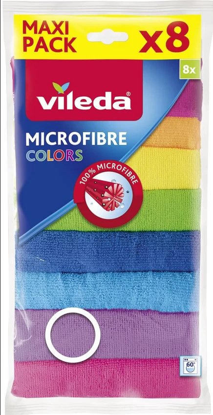 Vileda Color 8 színű mikroszálas törlőkendő